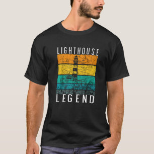 Lighthouse Retro Vintage Legend Seaside Life Beach T-Shirt