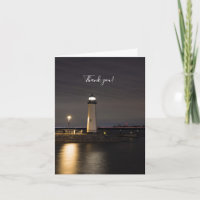 Lighthouse Rockwall Hafen Danke Karte