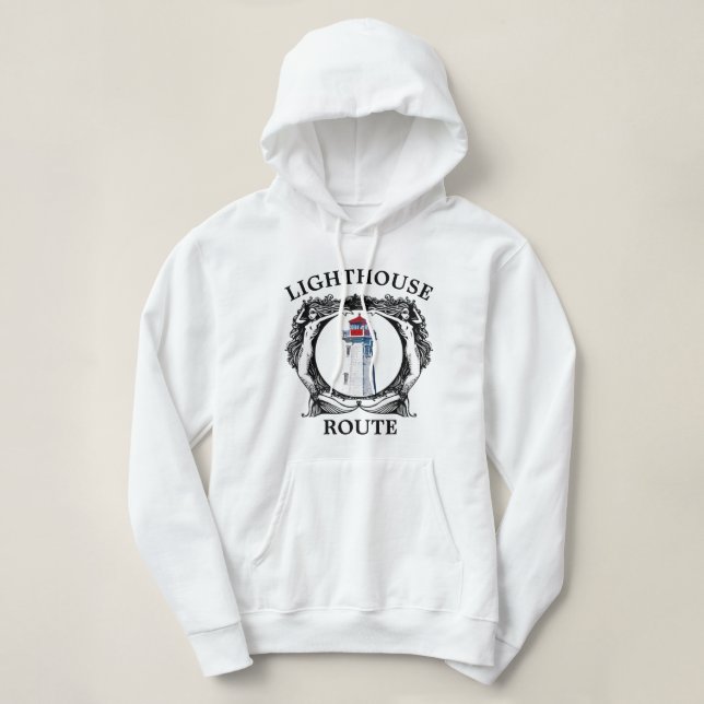 Lighthouse Route Peggy's Cove Nova Scotia hoodie (Design vorne)
