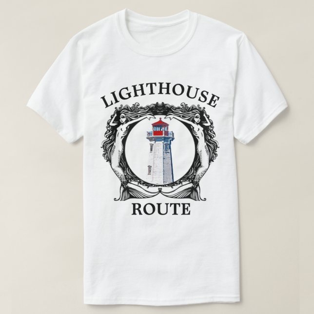 Lighthouse Route Peggy's Cove Nova Scotia Shirt (Design vorne)