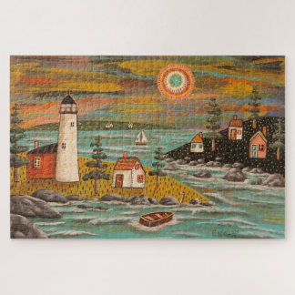 Lighthouse Sail Jigsaw Puzzle von Karla Gerard