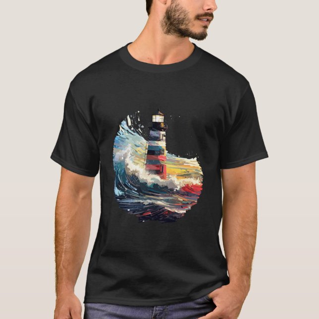 Lighthouse Sea World Ocean Beauty Discovery T-Shirt (Vorderseite)