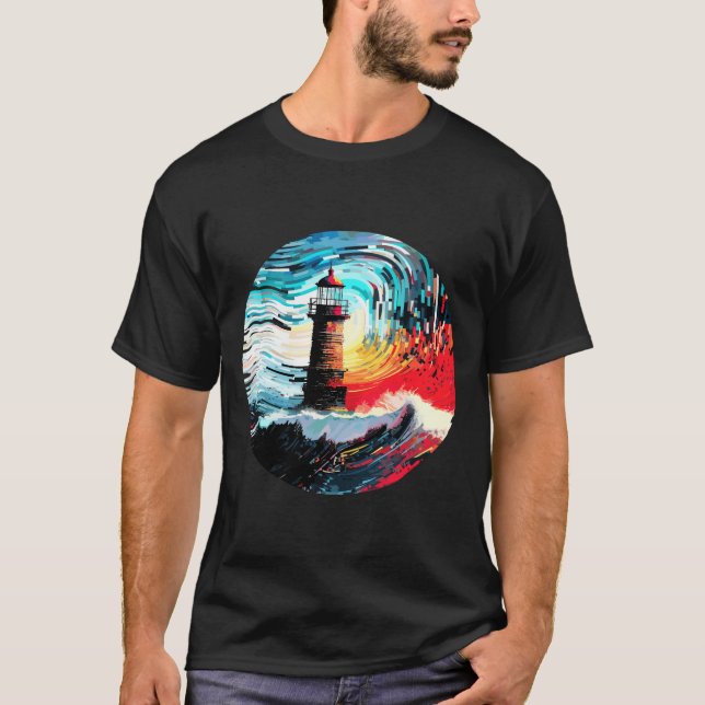 Lighthouse Sea World Ocean Beauty Discovery T-Shirt (Vorderseite)
