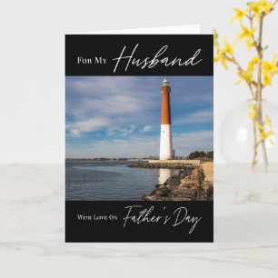 Lighthouse Seascape Vatertag für Ehemann Karte