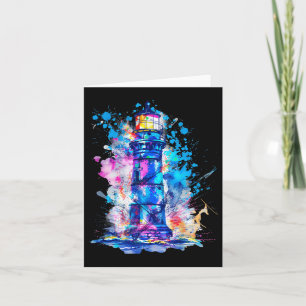 Lighthouse Seaside House Sailing Sea Beach Boating Karte