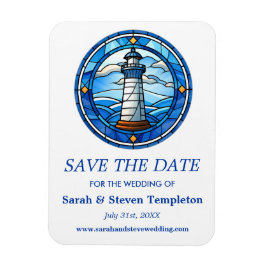 Lighthouse Segeln Nautische Hochzeit retten das Da Magnet
