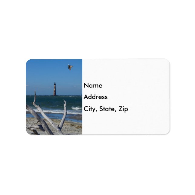 Lighthouse Sightseeing Adressaufkleber (Vorne)