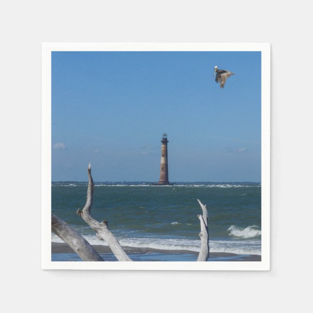 Lighthouse Sightseeing Paper Napkins Serviette (Vorderseite)