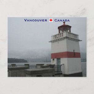 Lighthouse Stanley Park Vancouver Kanada Postkarte