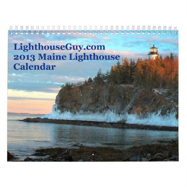 LighthouseGuy.com 2013 Maine Lighthouse Calendar Kalender (Titelbild)