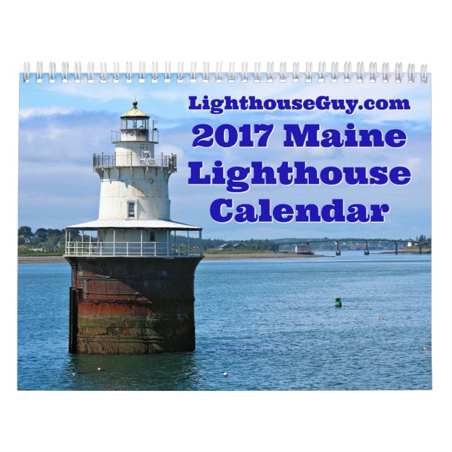 LighthouseGuy.com 2017 Maine Lighthouse Calendar Kalender (Titelbild)