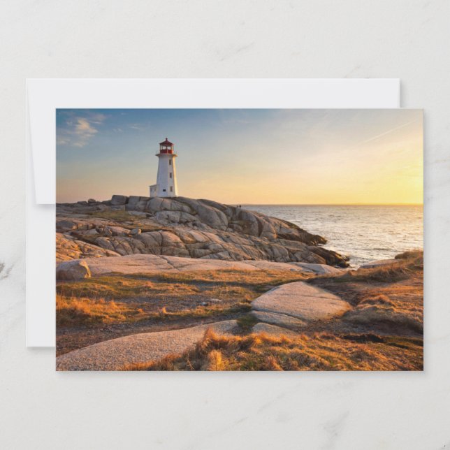 Lighthousen Peggy’s Cove Nova Scotia Dankeskarte (Vorderseite)