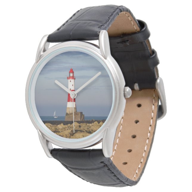 Lighthouses | Beachy Head Lighthouse England Armbanduhr (Schrägansicht)