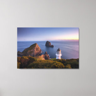 Lighthouses   Lighthouse Cape Brett New Zealand Leinwanddruck