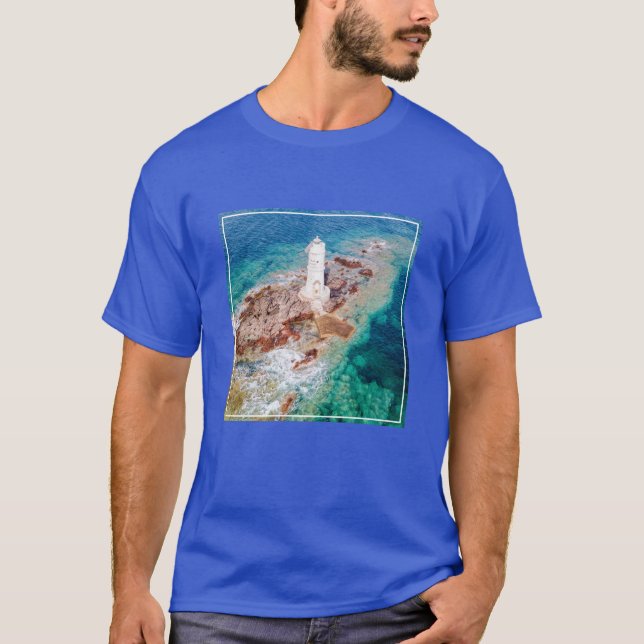 Lighthouses | Mangiabarche Lighthouse Italy T-Shirt (Vorderseite)