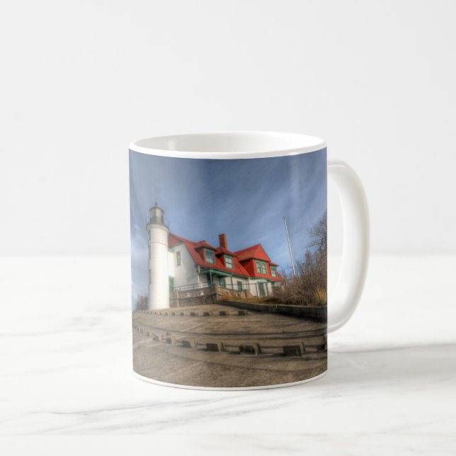 Lighthouses | Point Betsie Lake Michigan Kaffeetasse (VorderseiteRechts)