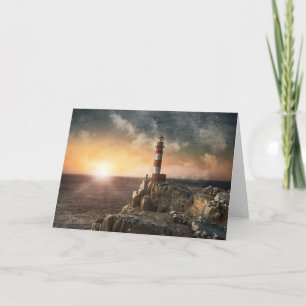 Lighthouses Red & White Lighthouse Karte