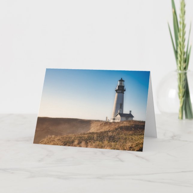 Lighthouses | Yaquina Head Lighthouse Oregon Karte (Vorderseite)