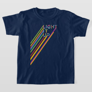 Lighting It Up Colorful Neon Laser Tag Team Unifor T-Shirt