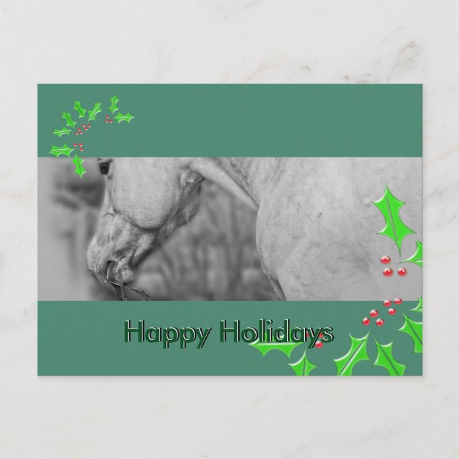 Lightly Dun Dapples (Christmas) Feiertagspostkarte (Vorderseite)