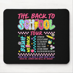 Lightning Bolt Abcd Zurück zur Schule Tour Bruh Wi Mousepad