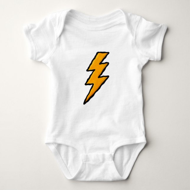Lightning bolt baby strampler (Vorderseite)