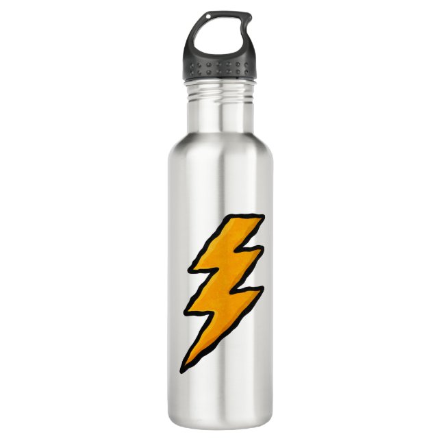 Lightning bolt edelstahlflasche (Vorderseite)