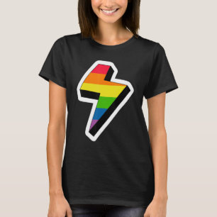 Lightning Lgbtq Gay Rights Proud Pride Rainbow T-Shirt