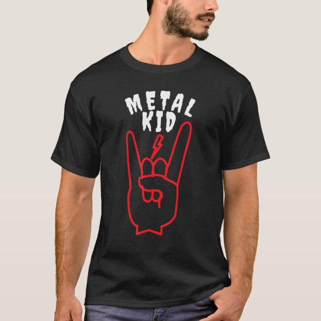 Lightning Rock Hand Metal Sign Rock Musik Lover Me T-Shirt (Vorderseite)