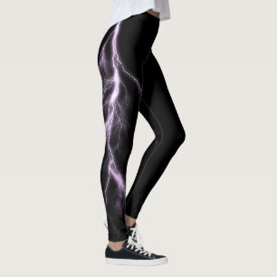 Lightning Strikes Spandex Leggings