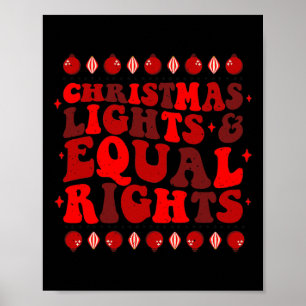 Lights &amp; Equal Rights Feminist Pajama Pro choi Poster