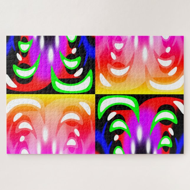 Lights in motion art puzzle (Horizontal)