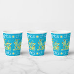 Lights Latkes Chanukah 8 oz. Pappbecher<br><div class="desc">Papiertüten "Lights, Latkes, Chanukah" 8 oz. Genießen Sie auch die passenden Teller und Papierservietten. Alle Designelemente können bearbeitet werden. Text kann mit der Farbe, Größe und Stil Ihres bevorzugten Schriftartes hinzugefügt werden. Danke, dass ihr angehalten und vorbeigekommen seid! Happy Hanukkah/Chanukah Sameach! Alle Designelemente können auf andere Zazzle-Produkte übertragen werden. Danke,...</div>