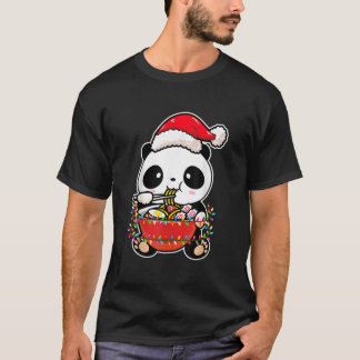 Lights Panda Wearing Kawaii Panda T-Shirt