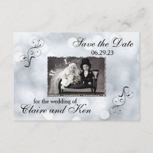 Lights Snow Glitzer Glitzern - 3x5 Save the Date