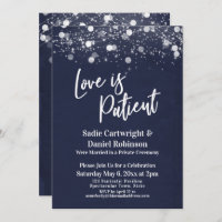 Lights Textured Liebe ist Patient Navy Empfang