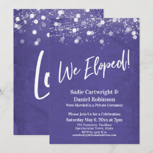 Lights Textured Wir haben Lila Empfang-Only Einladung