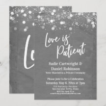 Lights Texturierte Liebe ist Patient Gray Empfang