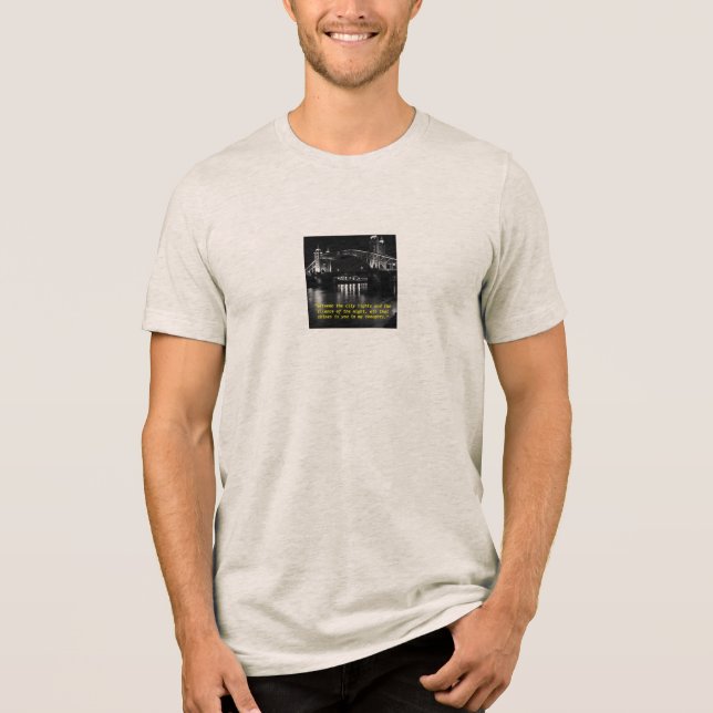 "Lights that Whisper Your Name" Tri-Blend Shirt (Vorderseite)