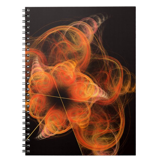 Lightseeing Abstrakt Art Notebook Notizblock (Vorderseite)