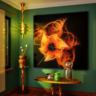 Lightseeing Abstrakt Art Wrapped Canvas Print Leinwanddruck