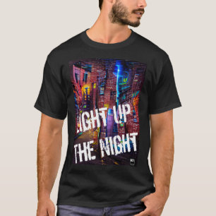 Lighup of Night 3 - Vivider farbenfroher T - Shirt