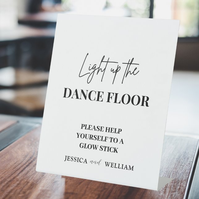 Lighup the Dance Floor | Glow Sticks Sign Sockelschild (Von Creator hochgeladen)