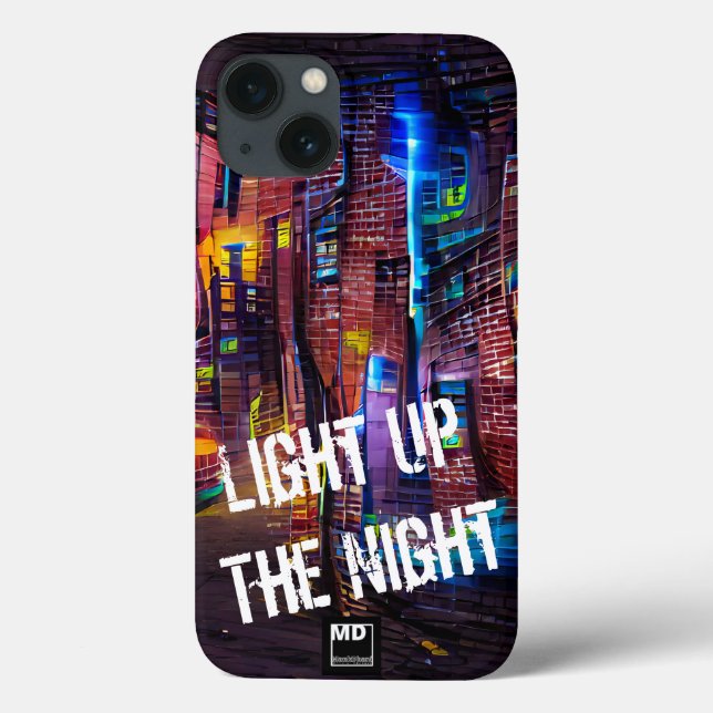 Lighup the Night 3 - Vivid Color iPhone Case (Rückseite)