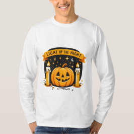 Lighup the Night Halloween Pumpkin T - Shirt