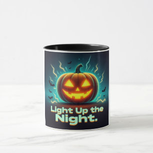 Lighup the Night Halloween Pumpkin Tasse
