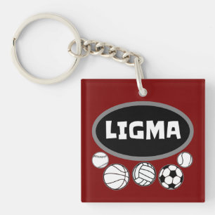 Ligma Balls Funny Meme und Sarcastic Gaming Spaß Schlüsselanhänger