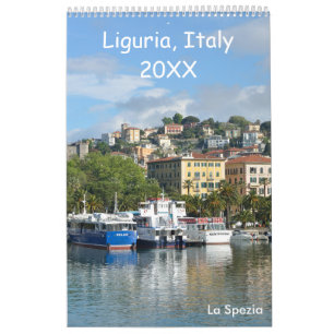 Ligurien, Italien, 12 Monate Kalender