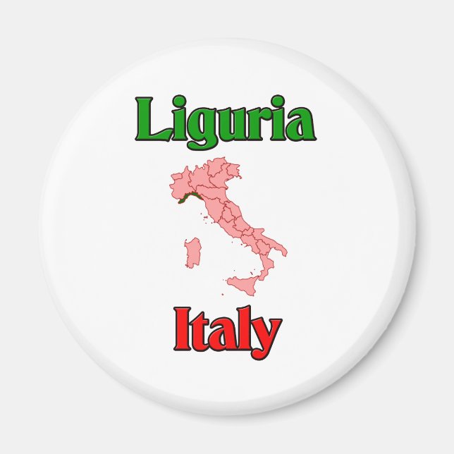 Ligurien Italien Magnet (Vorne)