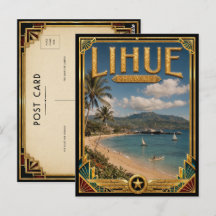 Lihue Hawaii Vintage Art Deco Golden Age